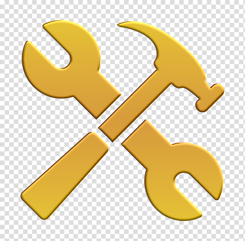 icon Real Estate 5 icon Handyman Tools icon, Hammer Icon, Yellow, Symbol, Logo transparent background PNG clipart