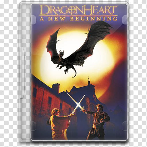 Movie Icon Mega , Dragonheart, A New Beginning, Dragon Heart A New Beginning DVD case transparent background PNG clipart