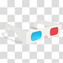 Movies, white D glasses art transparent background PNG clipart