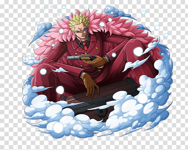 Donquixote Doflamingo One Piece Anime Chibi one piece television chibi  computer Wallpaper png  PNGWing