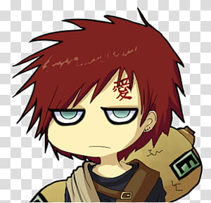 Naruto Shippuden Gaara da areia Kazekage chibi toy cute ilustração artes  gráficas desenho fofinho pack de imagens design png