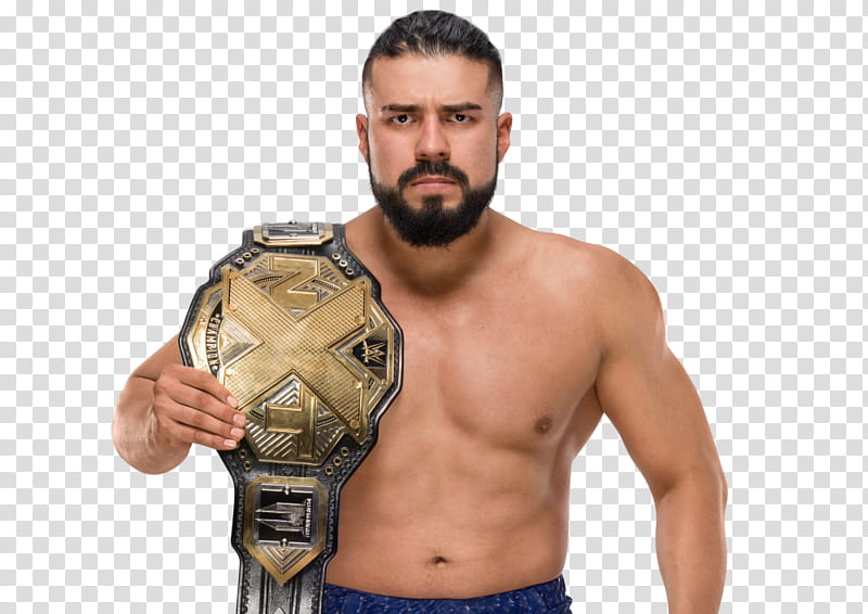Andrade Cien Almas NXT Champion WWE transparent background PNG clipart