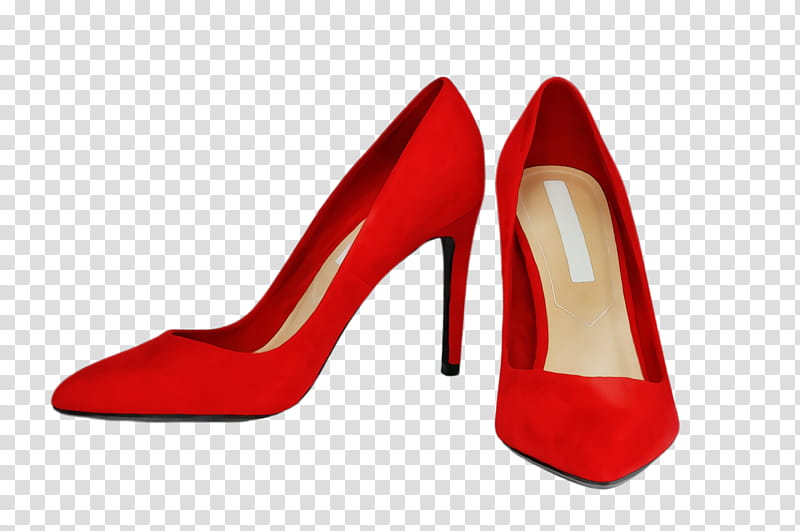 footwear high heels red court shoe basic pump, Watercolor, Paint, Wet Ink, Carmine, Leather, Bridal Shoe, Suede transparent background PNG clipart