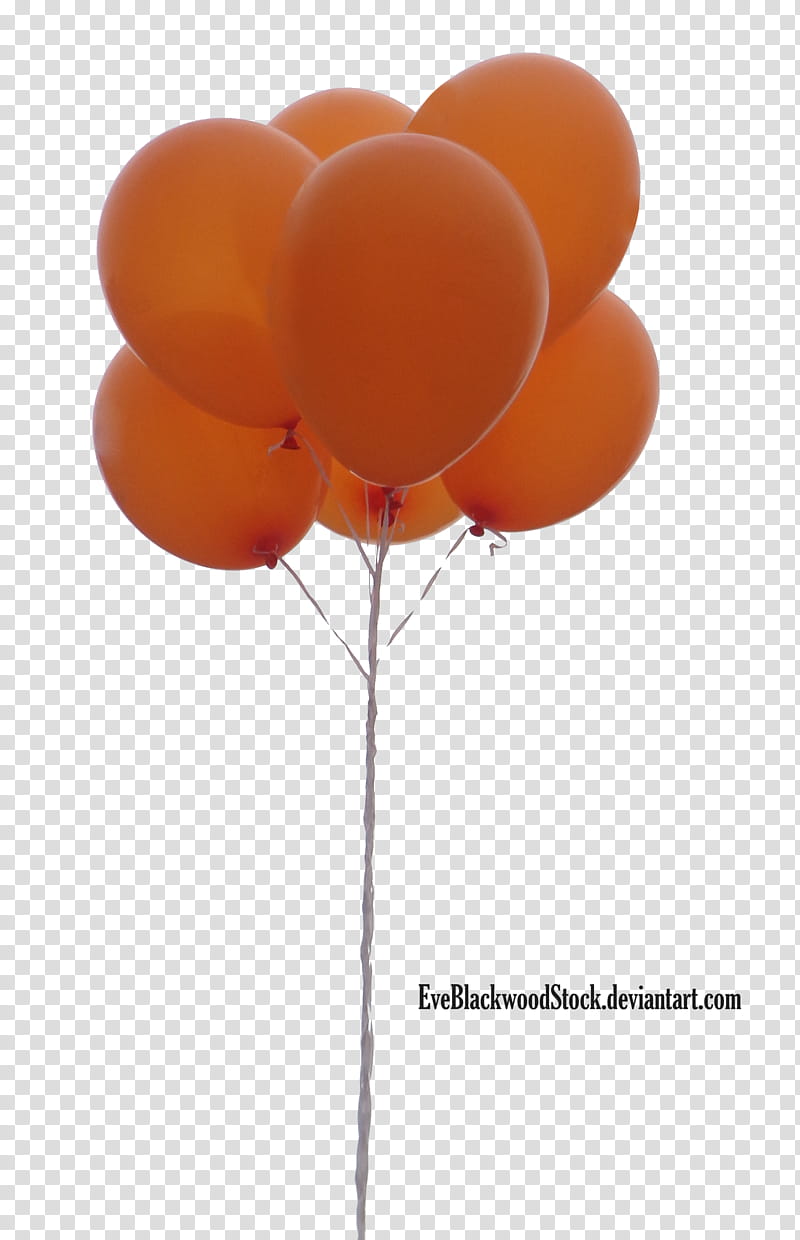 balloons , orange balloons transparent background PNG clipart