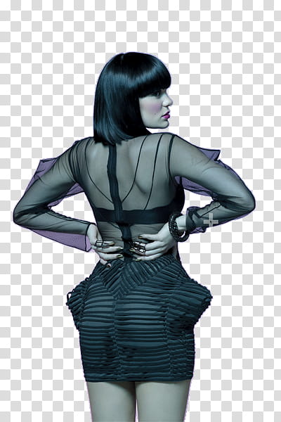 Jessie J standing with both arm akimbo transparent background PNG clipart