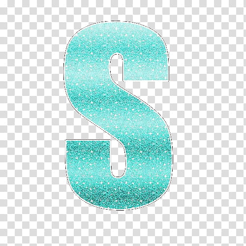 Letras con Glitter Celeste transparent background PNG clipart