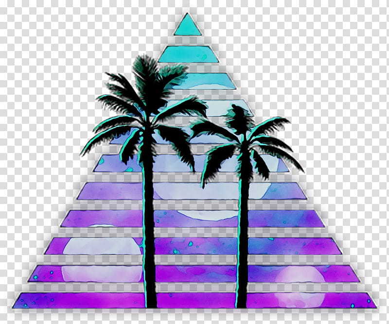 Cartoon Palm Tree, Palm Trees, Purple, Violet, Leaf, Arecales, Plant, Surfing Equipment transparent background PNG clipart