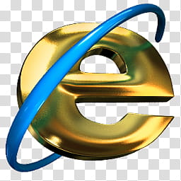 iconos en e ico zip, gold and blue Internet explorer logo transparent background PNG clipart