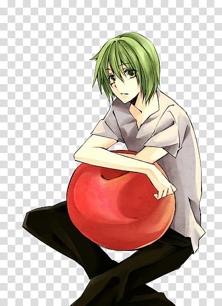 Anime Render , green haired anime boy illustration transparent background PNG clipart