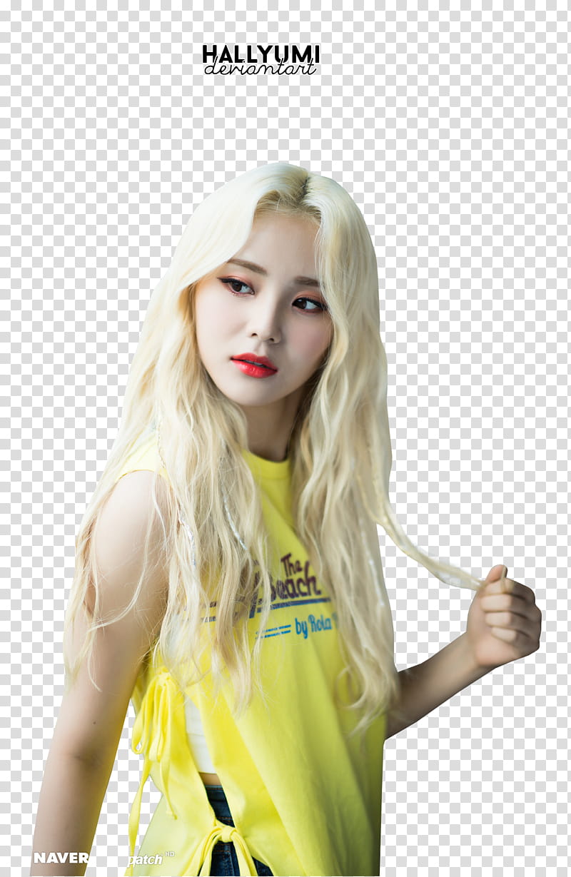 JinSoul, woman in green sleeveless top transparent background PNG clipart