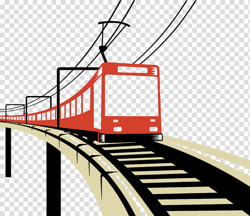 rail line background clipart