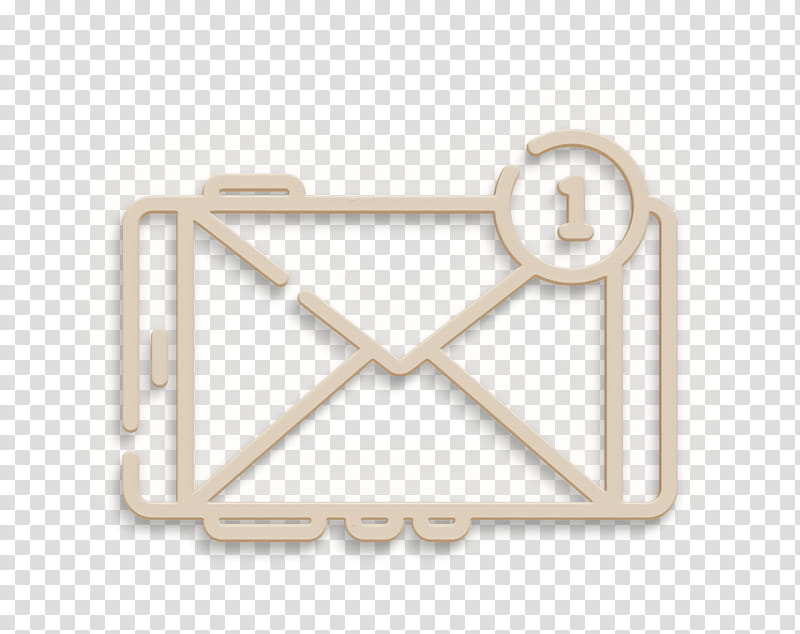 Social Media icon Mail icon Mobile mail icon, Beige, Triangle transparent background PNG clipart