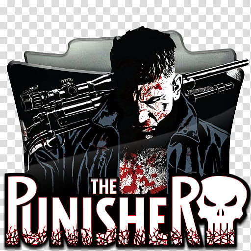 Marvel The Punisher  Netflix Folder icon, The Punisher transparent background PNG clipart