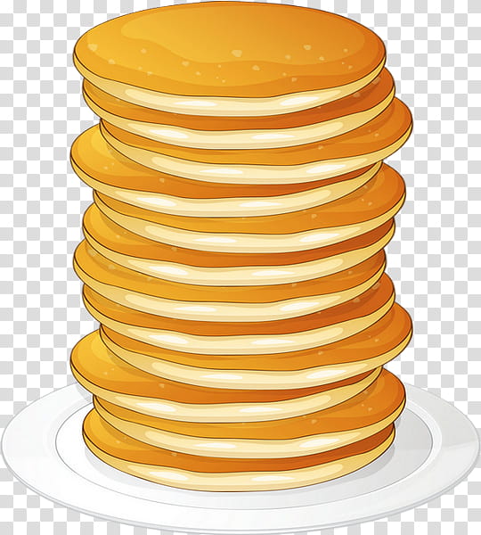 Orange, Pancake, Breakfast, Bread, Pancake Breakfast, Dish, Yellow, Plate transparent background PNG clipart