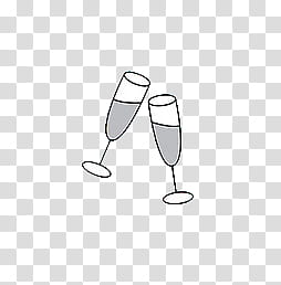 two champagne glasses art transparent background PNG clipart