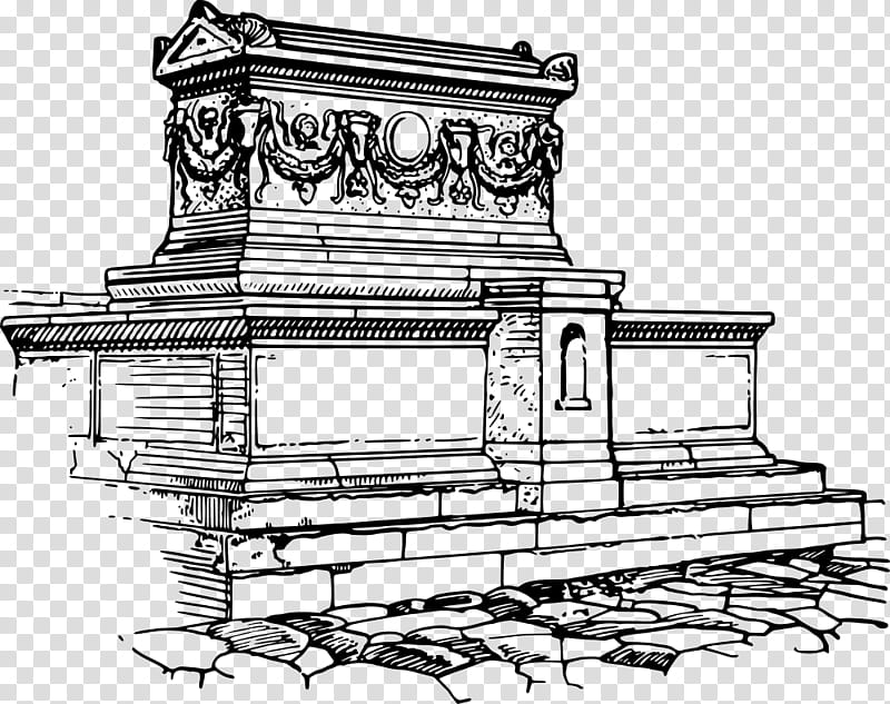Painting, Line Art, Drawing, Sarcophagus, Coloring Book, Cemetery, Caskets, Architecture transparent background PNG clipart