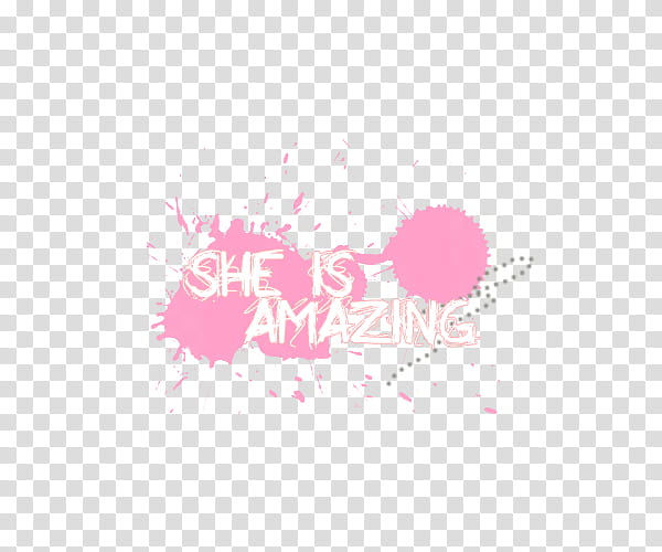 she is amazing text art transparent background PNG clipart