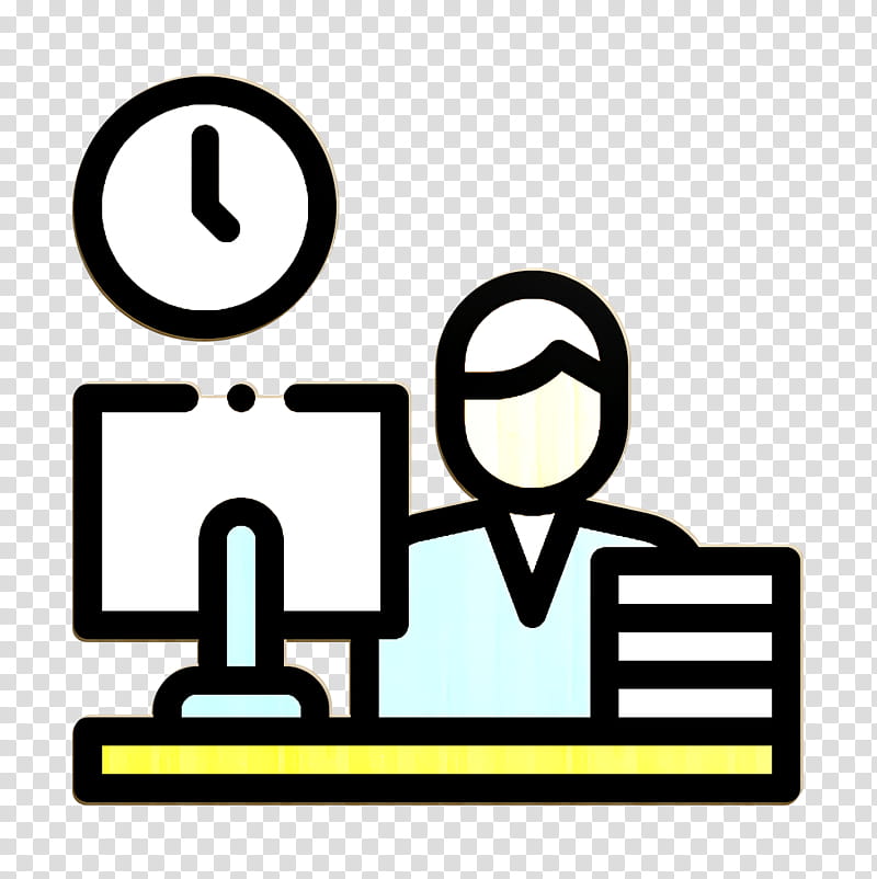 Office icon Work icon, Text, Line, Line Art, Symbol transparent background PNG clipart