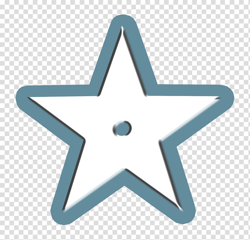 Star Symbol, Fivepointed Star, Turquoise, Symmetry transparent background PNG clipart