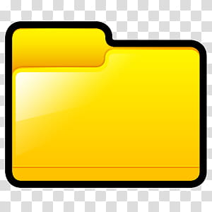 Sleek XP Folders, Generic Folder Yellow icon transparent background PNG clipart