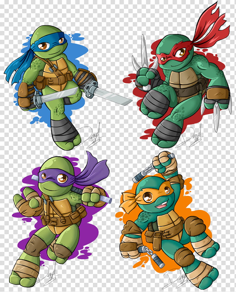 Chibi IDW Brothers transparent background PNG clipart