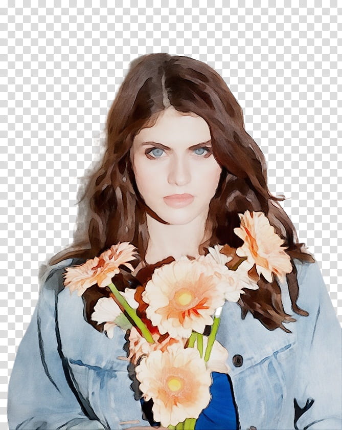 Watercolor Flower, Alexandra Daddario, All My Children, Laurie Lewis, Actor, March 16, New York, Television transparent background PNG clipart