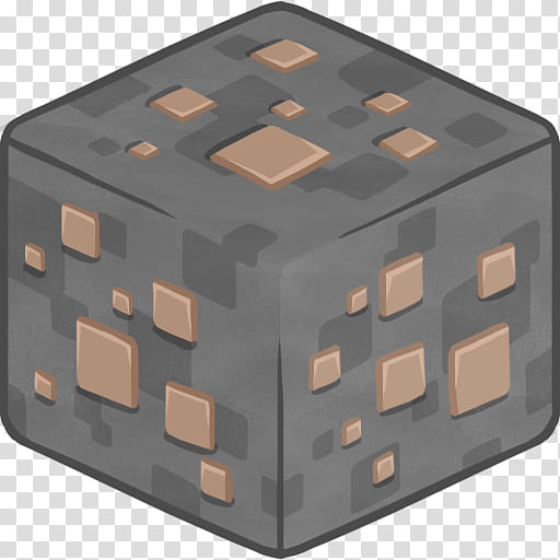 MineCraft Icon  , D Iron Ore, black cube illustration transparent background PNG clipart