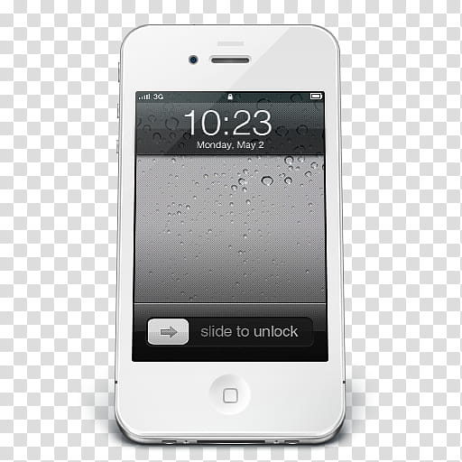 i, white iPhone  transparent background PNG clipart