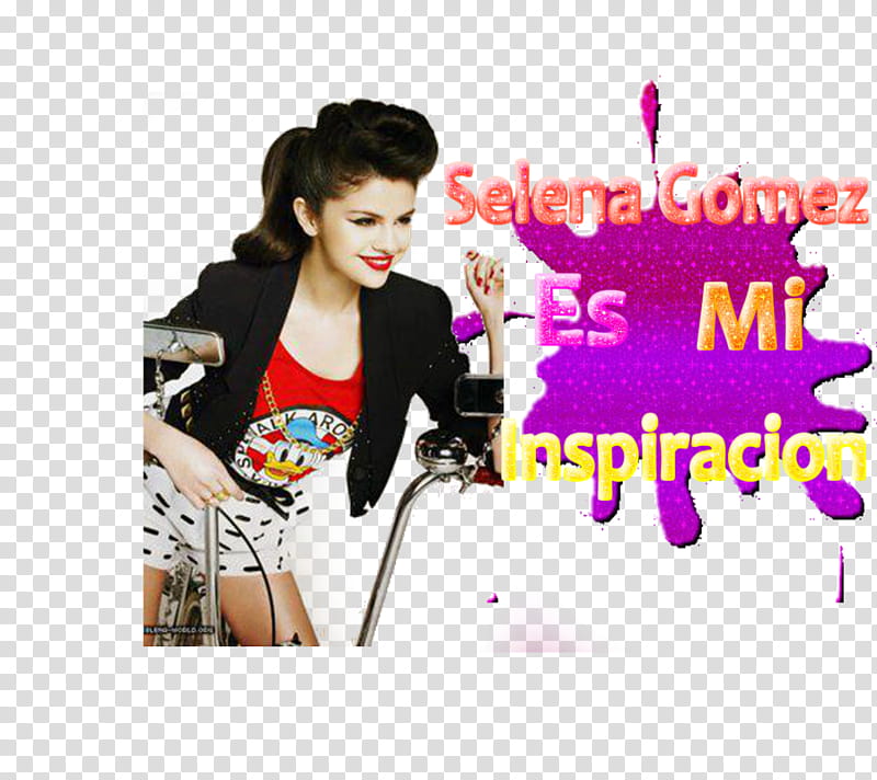 Texto Selena Gomez es Mi Inspiracion transparent background PNG clipart