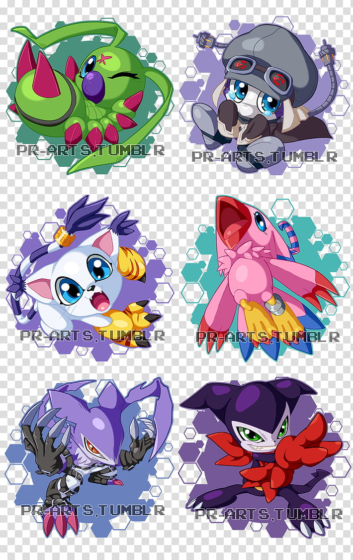 Digimon Chibis, Batch Two, transparent background PNG clipart