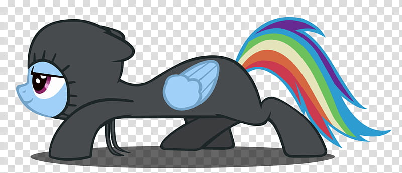 Sneaky Rainbow Dash Redone transparent background PNG clipart