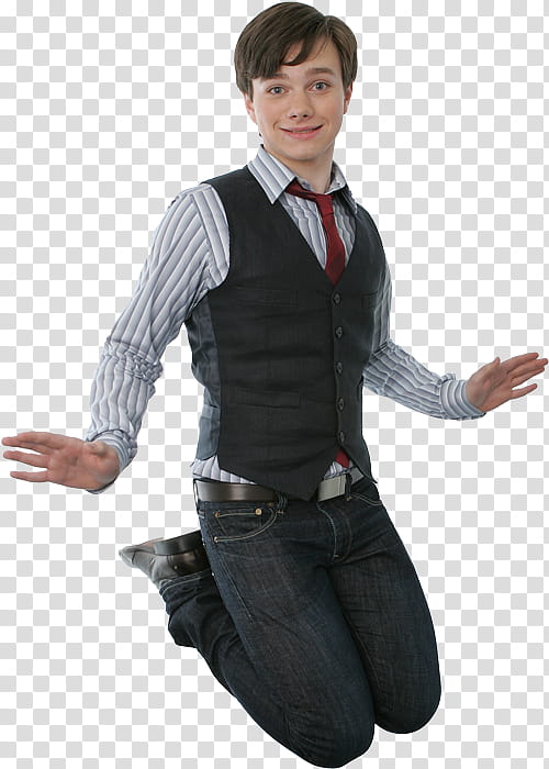 glee cast Pedido, man in black vest kneeling transparent background PNG clipart