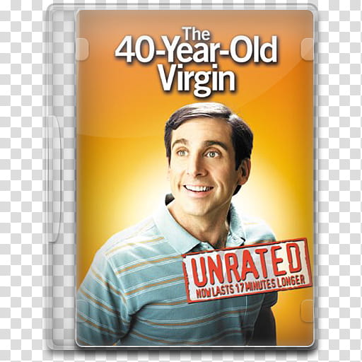 Movie Icon , The  Year Old Virgin, The  Year Old Virgin unrated case transparent background PNG clipart