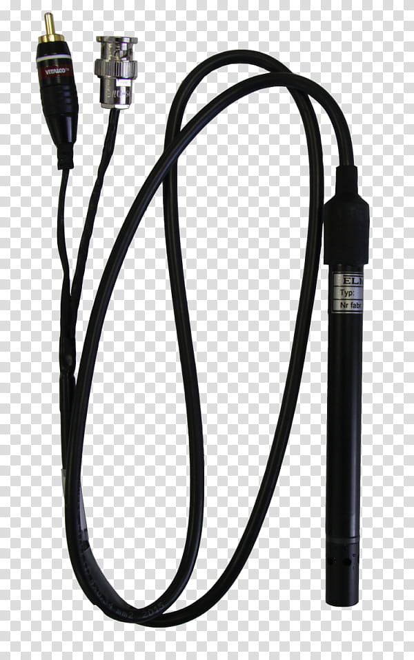 Electrical Conductivity Meter Cable, Electrode, Total Dissolved Solids, Platinum, Salinity, Sensor, Coaxial Cable, Laboratory transparent background PNG clipart