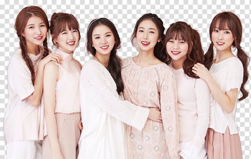 GFriend STAR x Etude, six member Korean group transparent background PNG clipart
