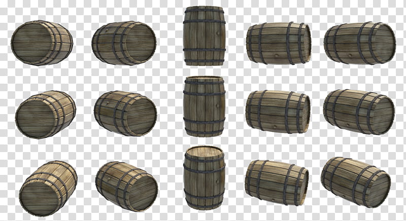 Wooden Barrels , brown wooden beer barrel lot collage transparent background PNG clipart
