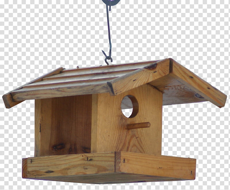 little house birds, hanging brown wooden bird house transparent background PNG clipart