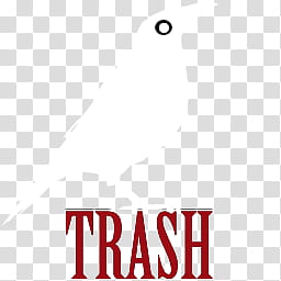 MysticCrow dock icons, TRASHFULL, trash text transparent background PNG clipart