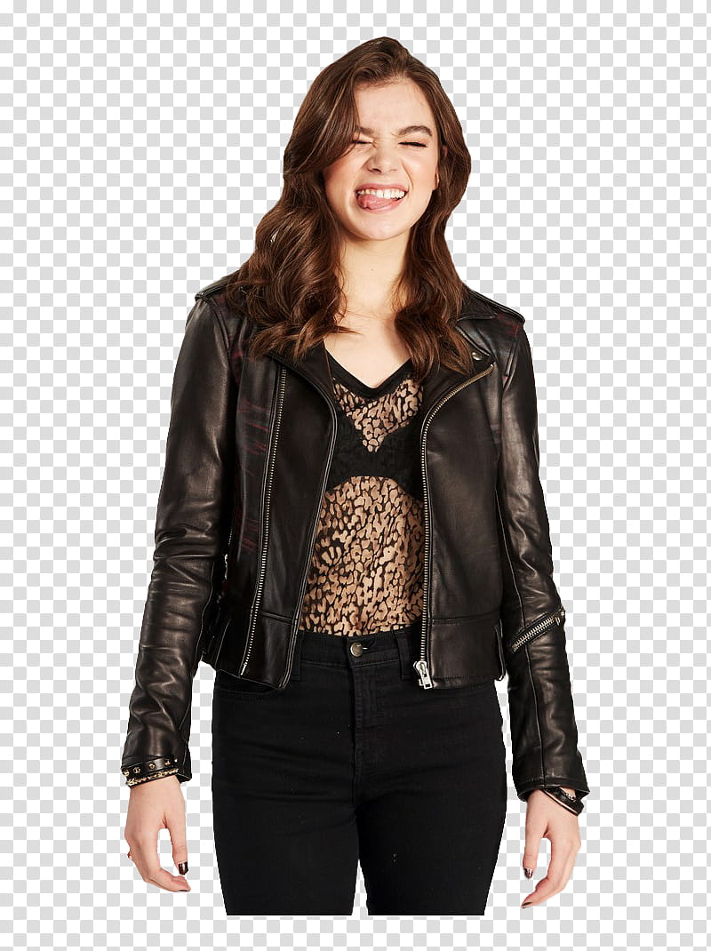 Hailee Steinfeld, Hailee Steinfield standing while laughing transparent background PNG clipart