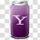Drink Web   Icon , purple and white Yahoo can transparent background PNG clipart