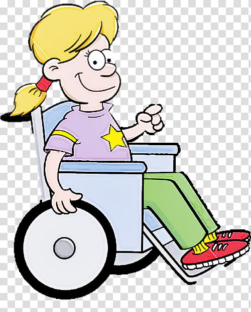 cartoon riding toy vehicle wheelchair child, Cartoon, Sharing, Play transparent background PNG clipart