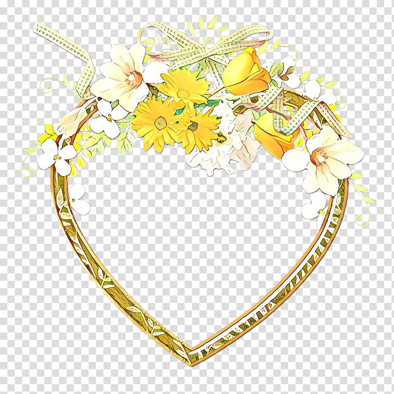 Flowers, Frames, Painting, Yellow, Heart, Plant, Cut Flowers transparent background PNG clipart