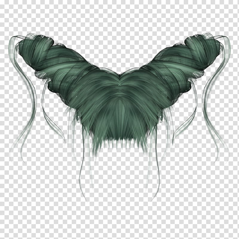 Gothic Hairstylez, teal hair graphic transparent background PNG clipart