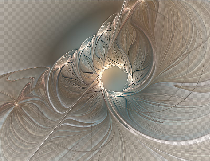 Fractal , brown and white abstract transparent background PNG clipart