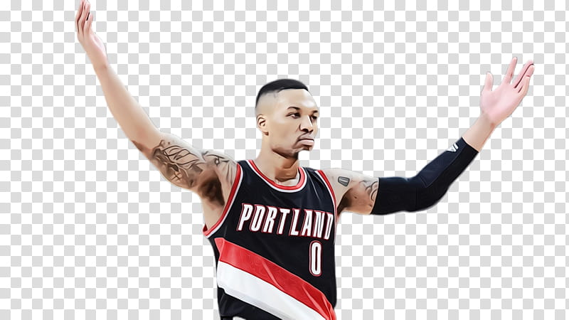 Basketball, Watercolor, Paint, Wet Ink, Jersey, Tshirt, Portland Trail Blazers, Outerwear transparent background PNG clipart