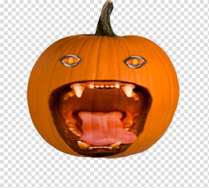 Halloween, orange jack-o-lantern transparent background PNG clipart