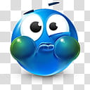 Very emotional emoticons , , blue monster illustration transparent background PNG clipart