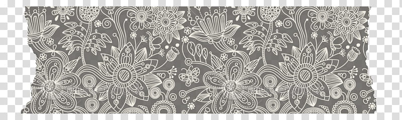 kinds of Washi Tape Digital Free, grey and white floral transparent background PNG clipart