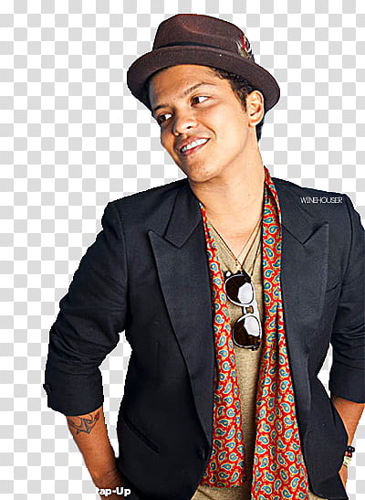 BRUNO MARS!, WINEHOUSER EDITION transparent background PNG clipart