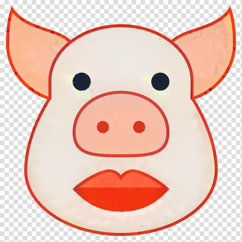 Lips, Pig, Snout, Lipstick, Ppt, Animal, Cartoon, Nose transparent background PNG clipart